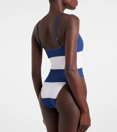 Same Stripe Swimsuit In Blue
