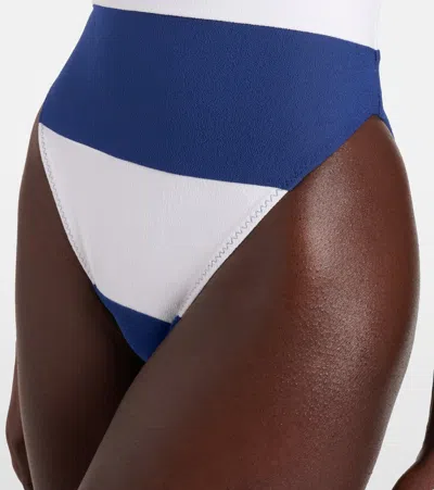 Same Stripe Swimsuit In Blue