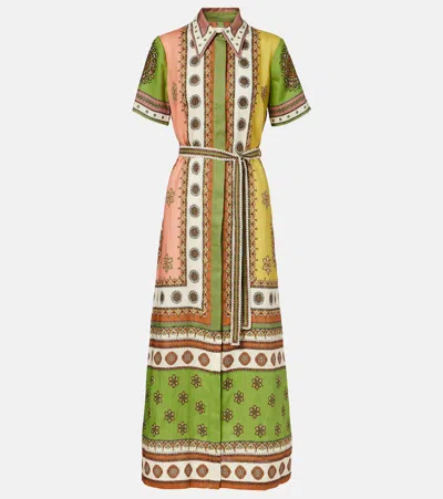 Alemais Contina Midi Shirt Dress In Animal Print