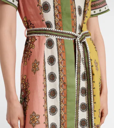 Alemais Contina Midi Shirt Dress In Animal Print