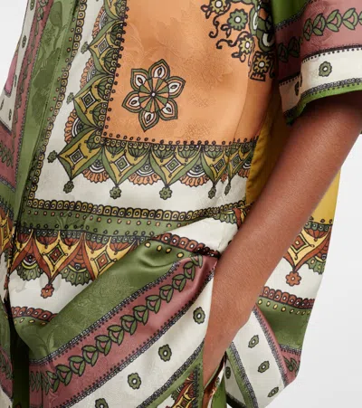 Alemais Contina Multicolor Shirt With Classic Collar And All-over Geometric Print In Viscose Woman