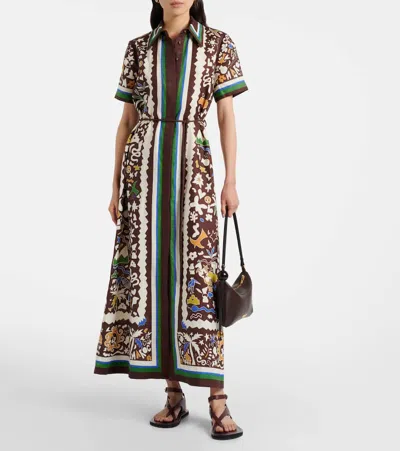 Alemais Printed Shirt Dress In Multi