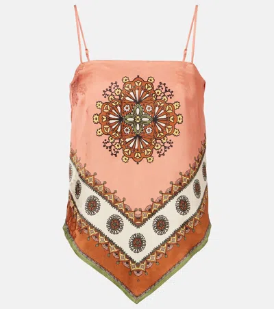 Alemais Alémais Contina Jacquard Top In Brown