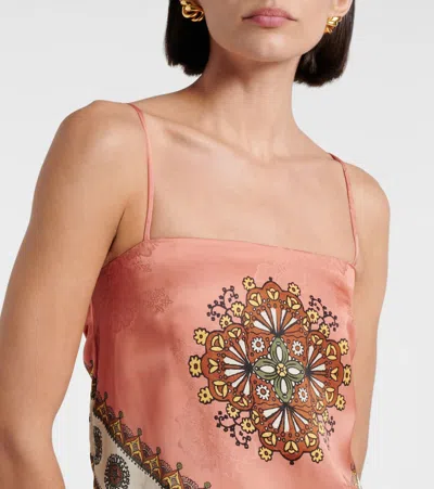 Alemais Alémais Contina Jacquard Top In Brown