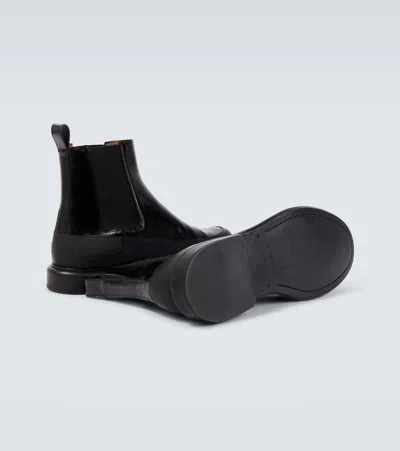 Givenchy Gent Leather Chelsea Boots In Black