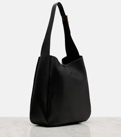 Saint Laurent Le 5 À 7 Supple Large Leather Shoulder Bag In Black