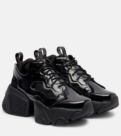 Noir Kei Ninomiya X Reebok Lace-up Trainers In Black