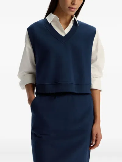 12 Storeez V-neck Top In Blue