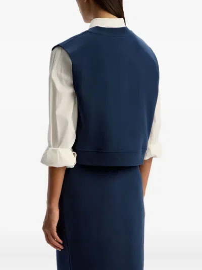 12 Storeez V-neck Top In Blue