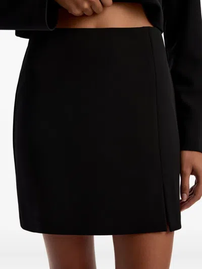 12 Storeez Crepe Mini Skirt In Black