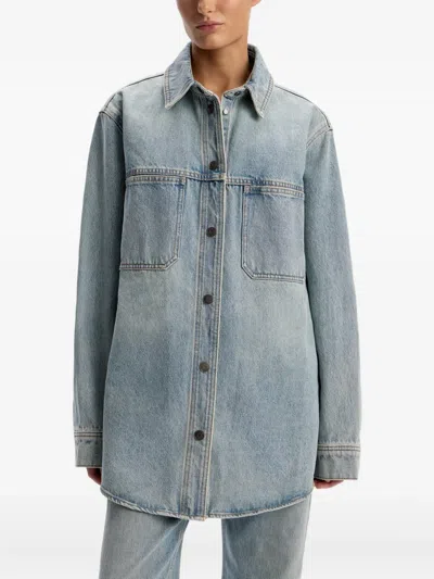 12 Storeez Denim Shirt In Blue