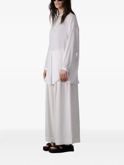 Isabel Benenato Buttoned Shirt In White