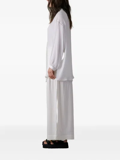 Isabel Benenato Buttoned Shirt In White