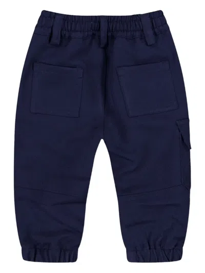 Iceberg Logo-patch Cargo Pants In Blue