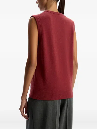 12 Storeez Cashmere Top In Red