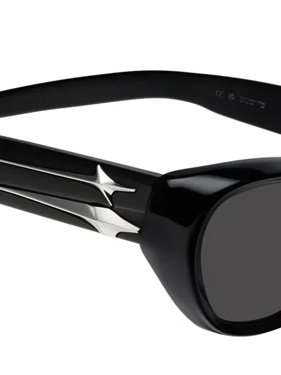 Gentle Monster Verse 01 Star-detail Cat-eye Sunglasses In Black