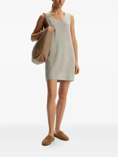 12 Storeez Sleeveless Scoop-neck Dress In Gray