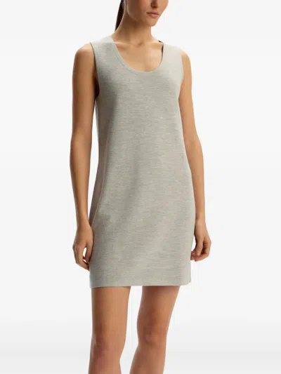 12 Storeez Sleeveless Scoop-neck Dress In Gray