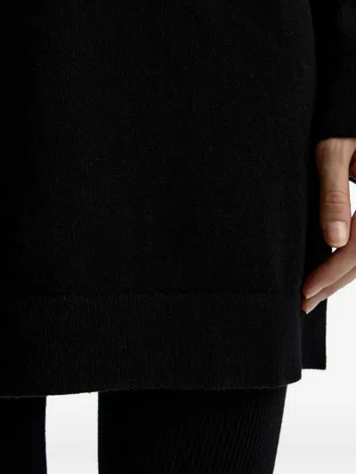 12 Storeez Merino Wool Blend Midi Dress In Black