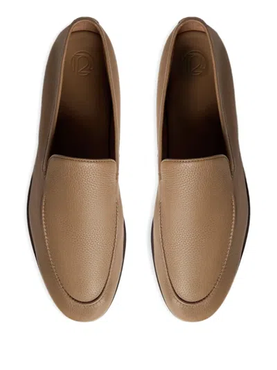 12 Storeez Leather Loafers In Brown