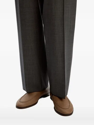 12 Storeez Leather Loafers In Brown