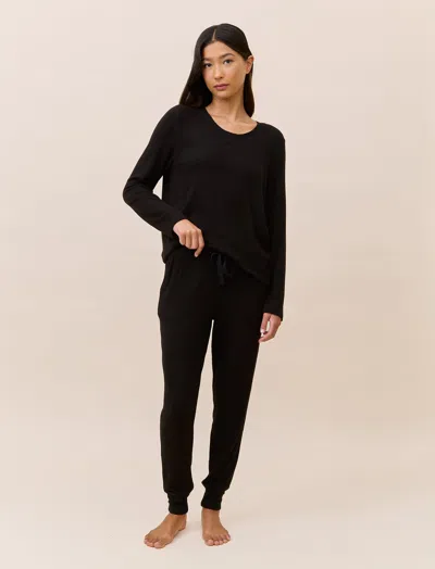 Papinelle Cotton Cashmere Jogger In Black