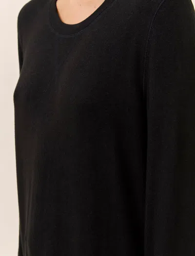Papinelle Feather Soft Long Sleeve Top In Black