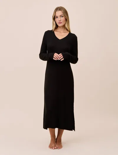 Papinelle Feather Soft Nightgown In Black