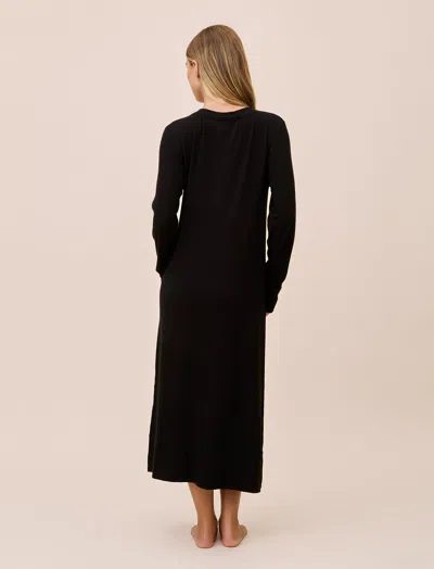 Papinelle Feather Soft Nightgown In Black