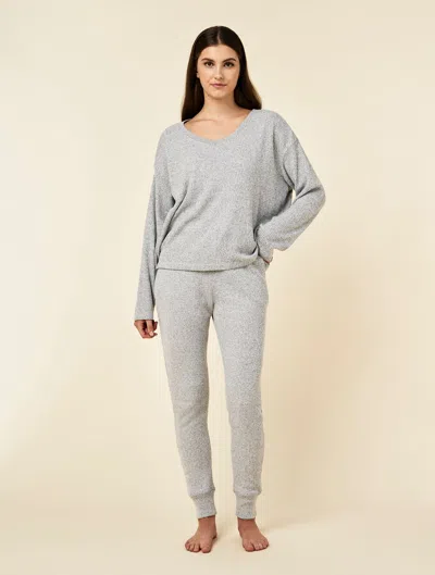 Papinelle Super Soft Waffle Jogger In Gray