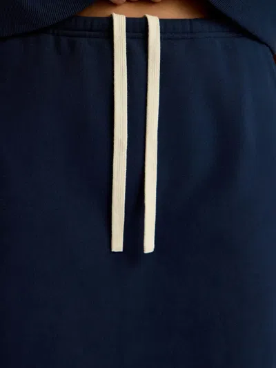 12 Storeez Terry-cloth Drawstring-waist Skirt In Blue