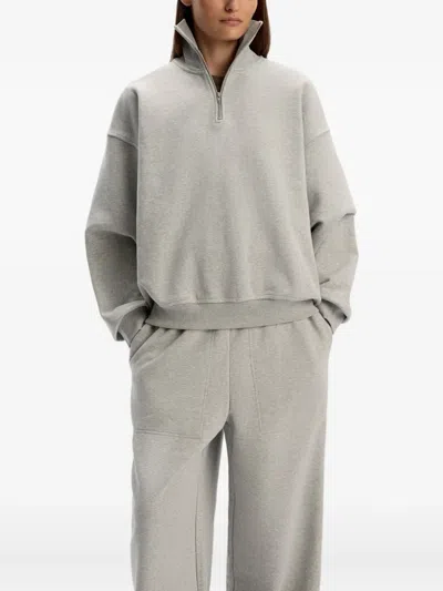 12 Storeez Zip-up Sweatshirt In Gray
