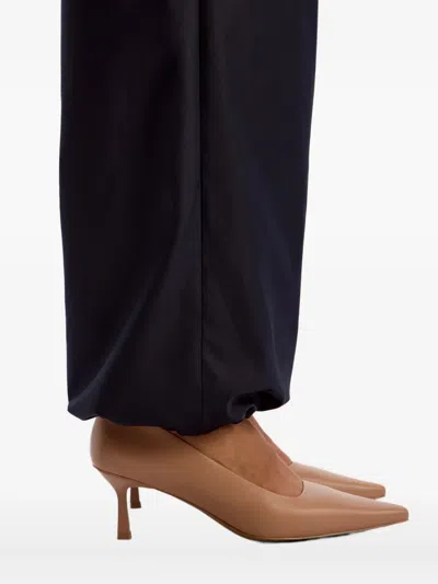 12 Storeez 60mm Leather Heeled Pumps In Neutral