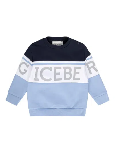 Iceberg Long-sleeve Sweatshirt In Blue