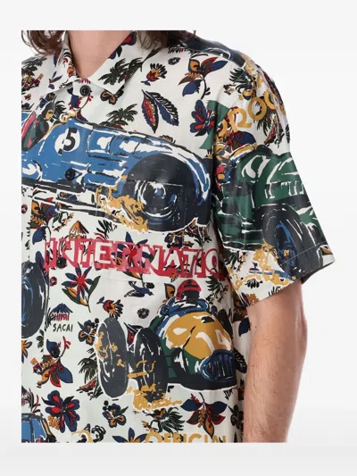 Sacai Printed Shirt In Multi