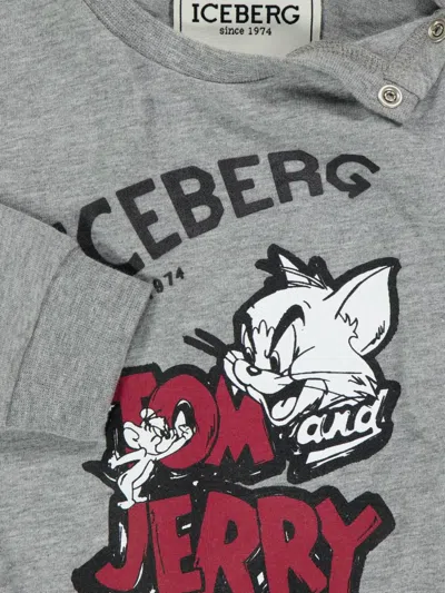 Iceberg Graphic-print Top In Gray