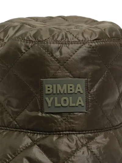 Bimba Y Lola Quilted Bucket Hat In Brown