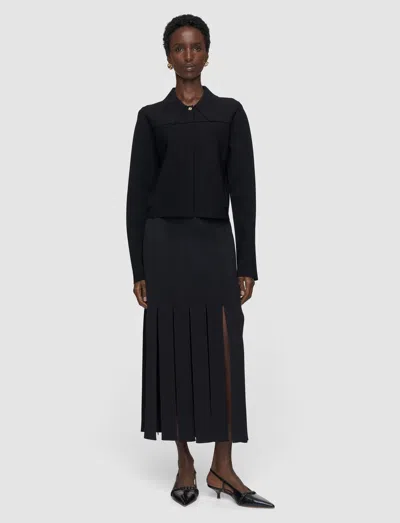 Joseph Gare Compact Milano Knit Jacket In Black