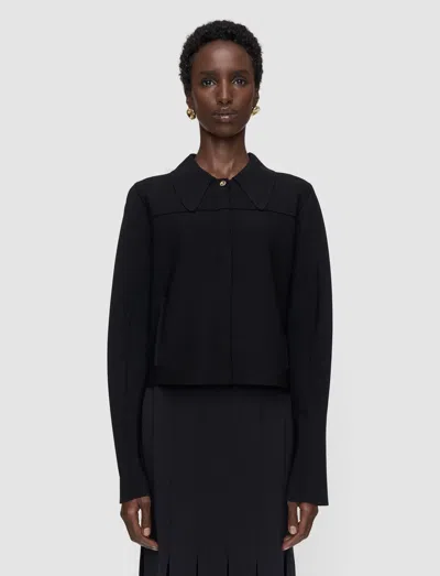 Joseph Gare Compact Milano Knit Jacket In Black
