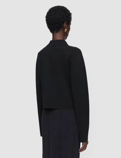 Joseph Gare Compact Milano Knit Jacket In Black