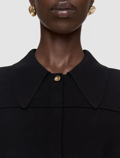 Joseph Gare Compact Milano Knit Jacket In Black