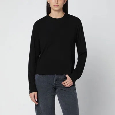 Agolde Sydney Long-sleeved T-shirt In Black