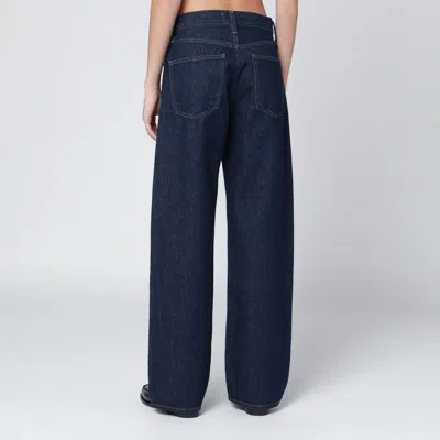 Agolde Wide-leg Jeans With Five Pockets And Belt Loops In Blue