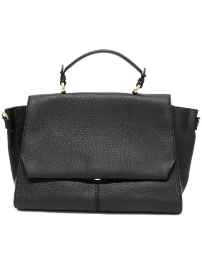 Loristella Flap Tote Bag In Black
