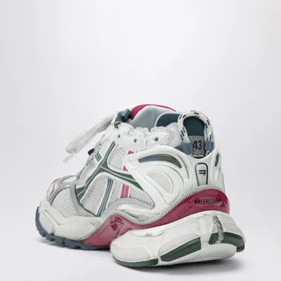 Balenciaga Runner Low-top Nylon And Mesh Sneakers In Metallic