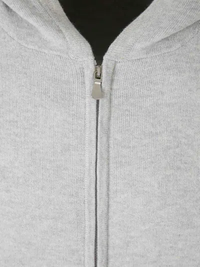 Gran Sasso Ribbed-trim Zip Hoodie In Black