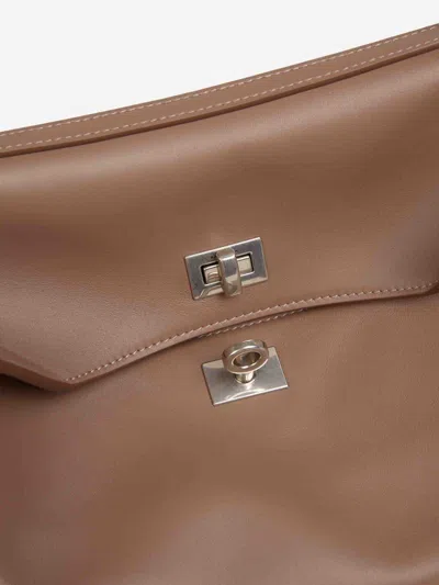 Balenciaga Taupe Rodeo Shoulder Bag In Brown