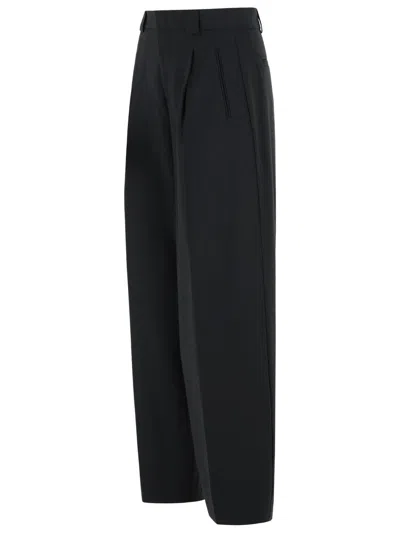 Closed 'wendlyn' Black Virgin Wool Blend Pants In Black