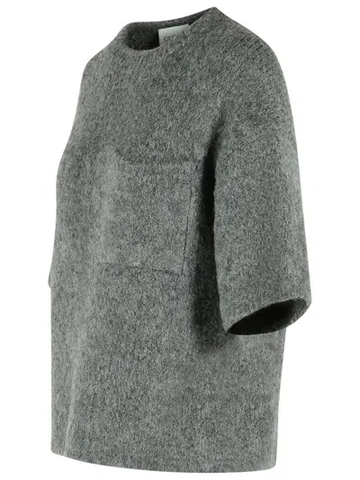 Closed Grey Alpaca Blend Sweater In Gray