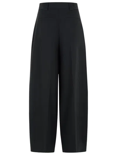 Closed 'wendlyn' Black Virgin Wool Blend Pants In Black